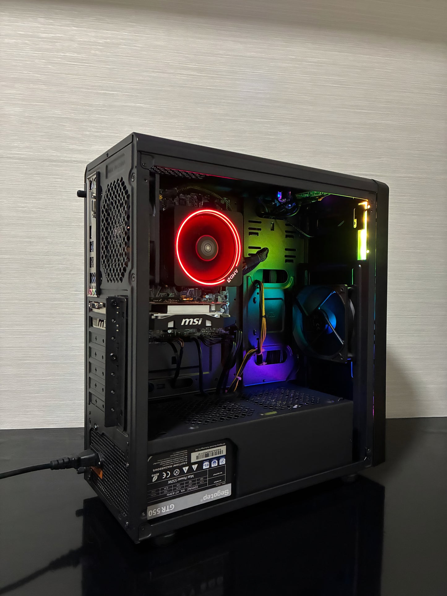 PC GAMING BUENO ELITE V1 AMD Ryzen 5 2400G, 16 gb RAM DDR4, SSD 128 GB+HDD 1 TB, Windows 10, GTX 1050 Ti 4GB GDDR5
