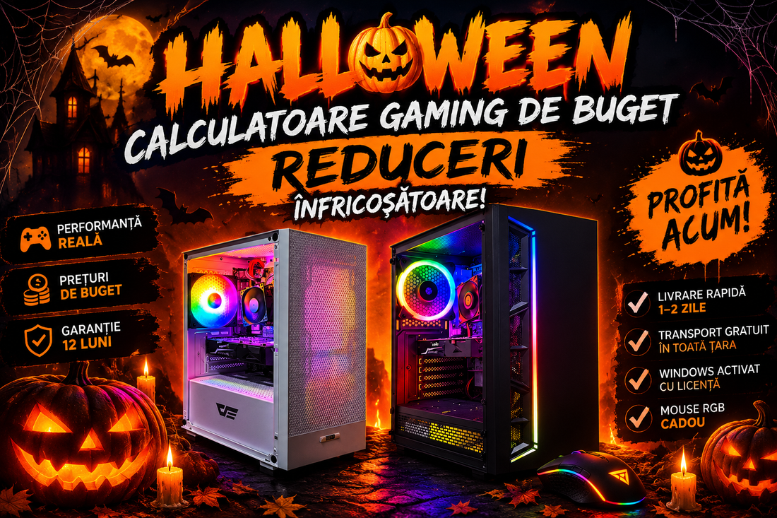 Reduceri înfricoșătoare de Halloween: PC-uri de gaming de la 1300 lei