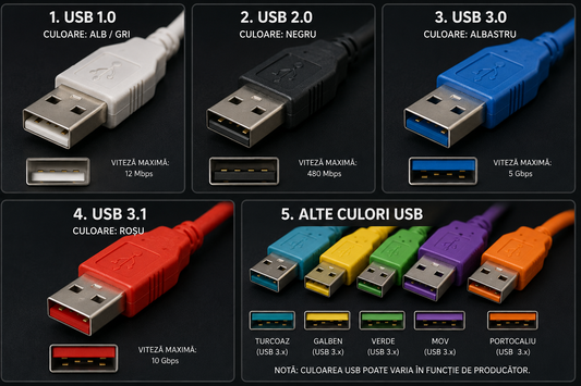 De ce porturile USB au culori diferite? | BuenoPC