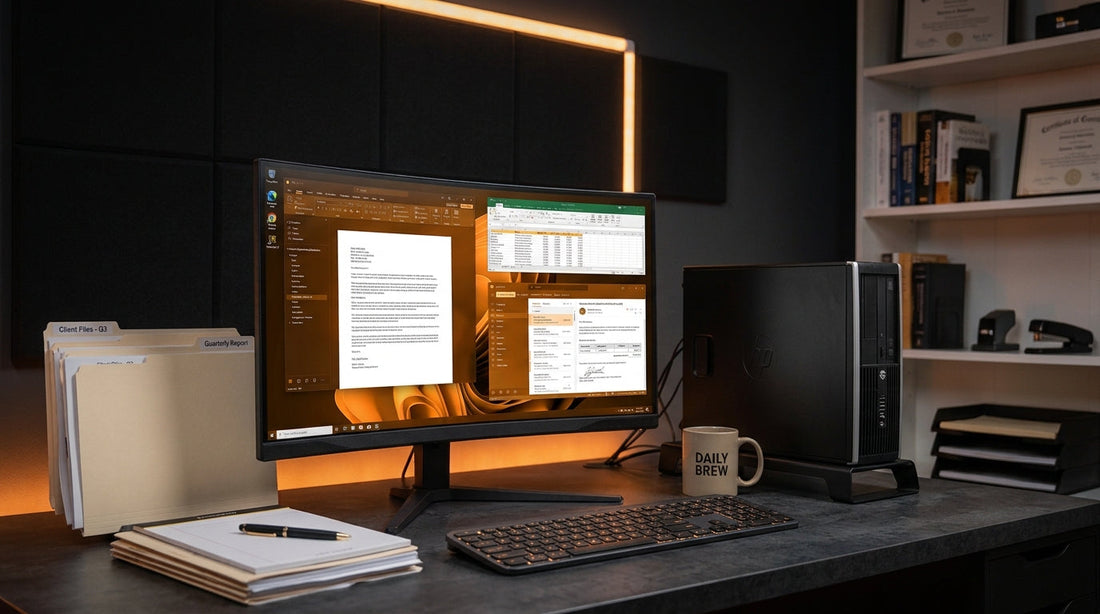 Calculatoare pentru firme accesibile de la 120 lei cu Windows 11