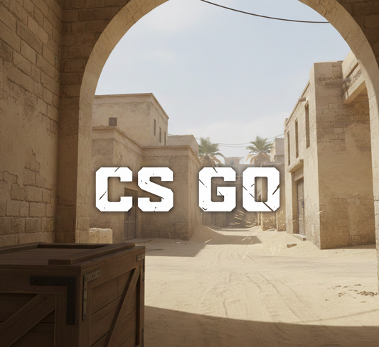 harta mirage pe fundal scris cs go