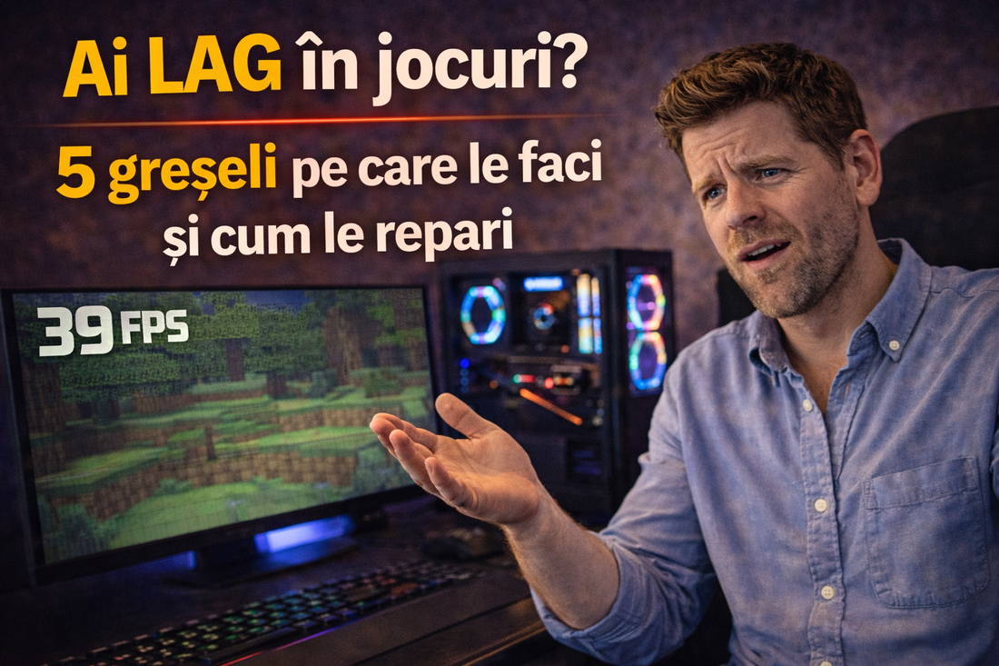Ai LAG în jocuri? 5 greșeli pe care le faci și cum le repari | BuenoPC