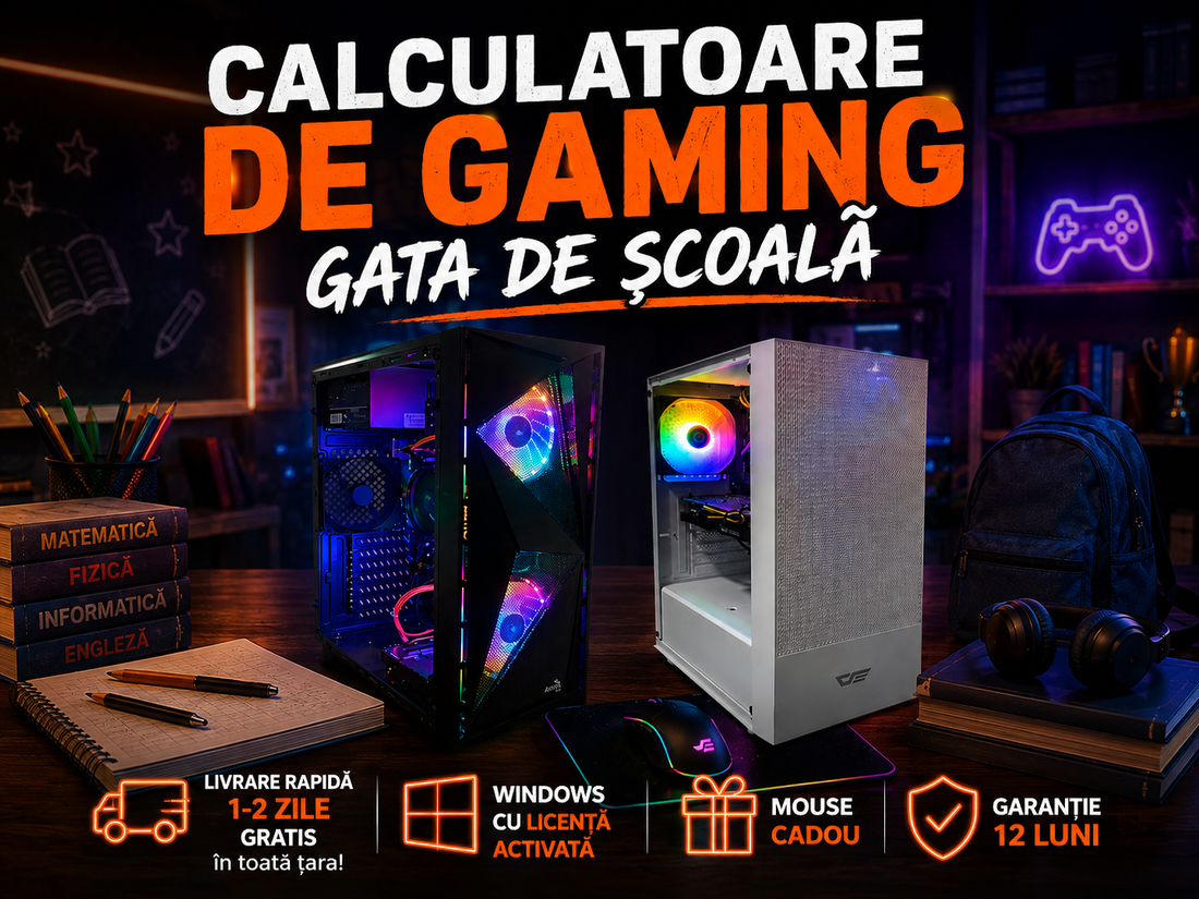 Ofertă Back to School 2026: PC-uri gata de școală și gaming | BuenoPC