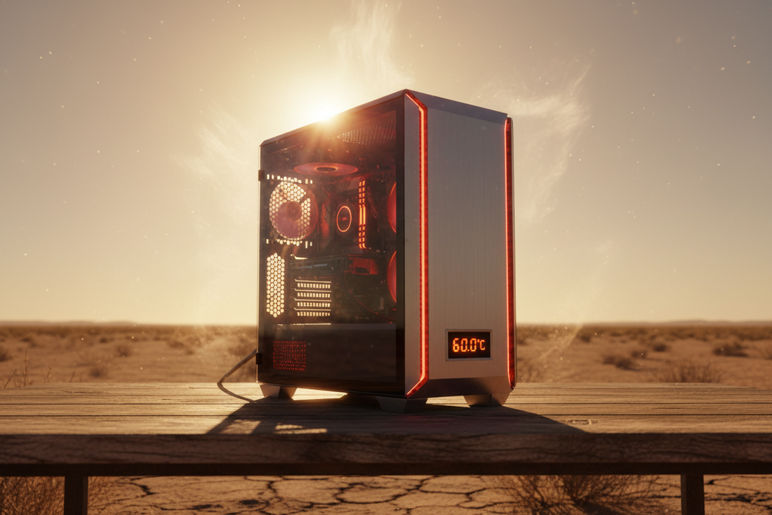 Ce se întâmplă cu un pc de gaming ținut în soare la 60°C? | BuenoPC