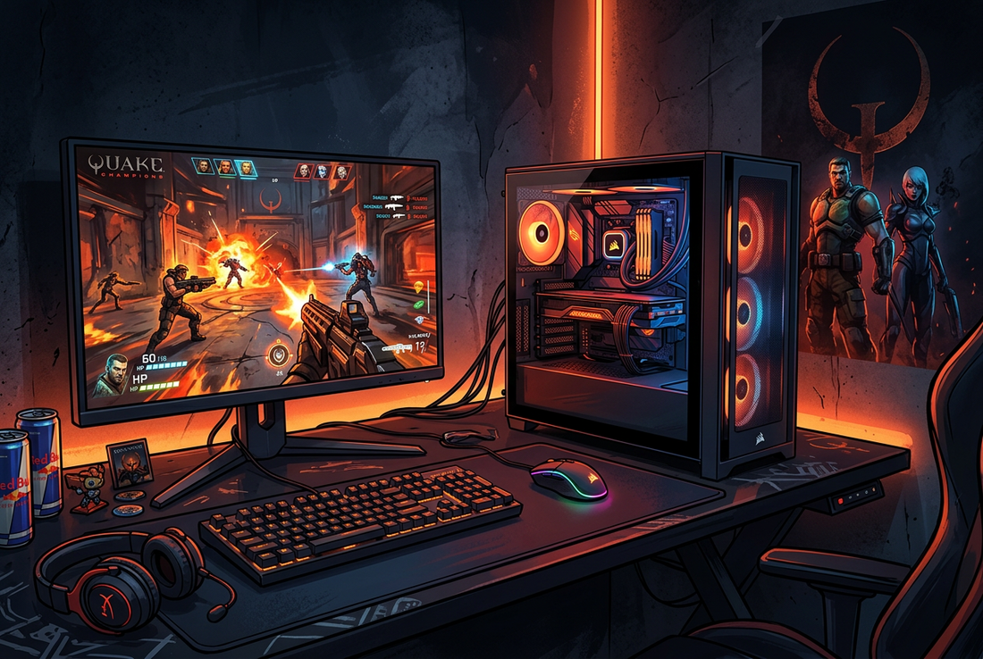 Quake Champions pe un PC gaming de buget | BuenoPC