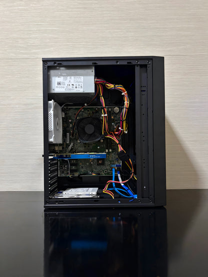 Unitate PC Gaming BUENO FUN V2 cu SSD 256GB, HDD 500GB, ventilator spate alb și sursă Dell Gaming.