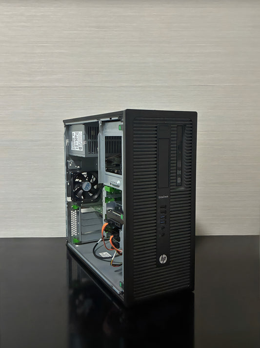 PC GAMING HP 800 G1 I5 4570, 16 GB RAM, 256 GB SSD, 500 GB HDD, RX 550 4GB GDDR5, WINDOWS 10
