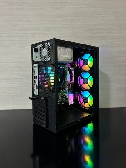 Soluția de buget pentru Fortnite și CS2 cu placă video RX 550 și ventilatoare reglabile RGB