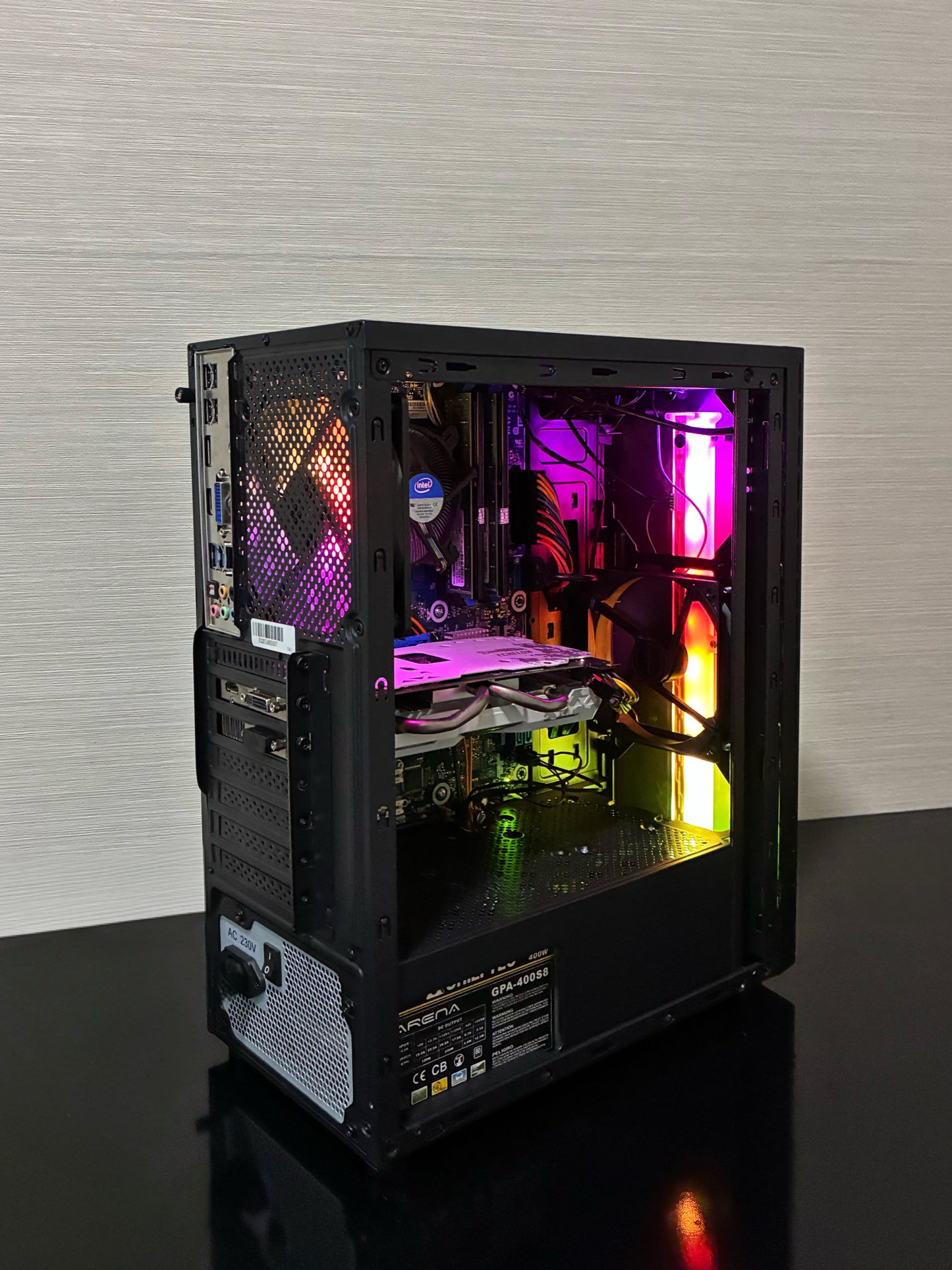 PC Gaming BUENO LUCKY V2 I7 4770, 16 gb RAM, SSD 128 GB, HDD 500 GB, Windows 10 PRO, GTX 950 OC GDDR5