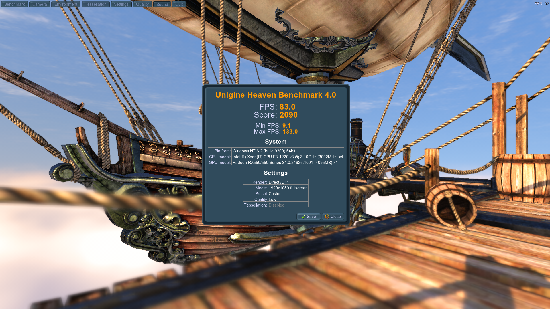 BENCHMARK TEST ON THIS PC
