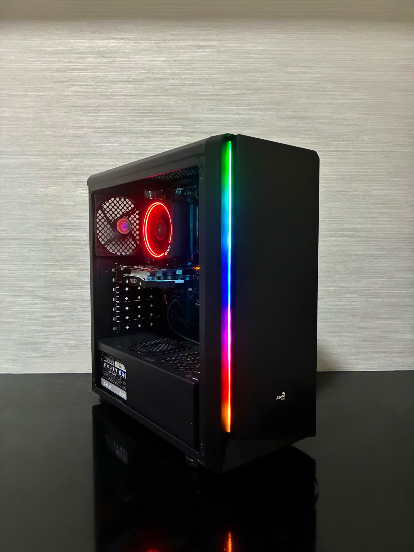 PC GAMING BUENO ELITE V1 AMD Ryzen 5 2400G, 16 gb RAM DDR4, SSD 128 GB+HDD 1 TB, Windows 10, GTX 1050 Ti 4GB GDDR5