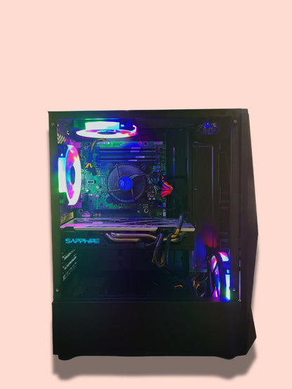 PC Gaming BUENO STRIKE V1 Intel Xeon 1245 v3( I7 4770), 16 gb RAM, SSD+HDD 500, Windows 10 PRO, AMD RX 580