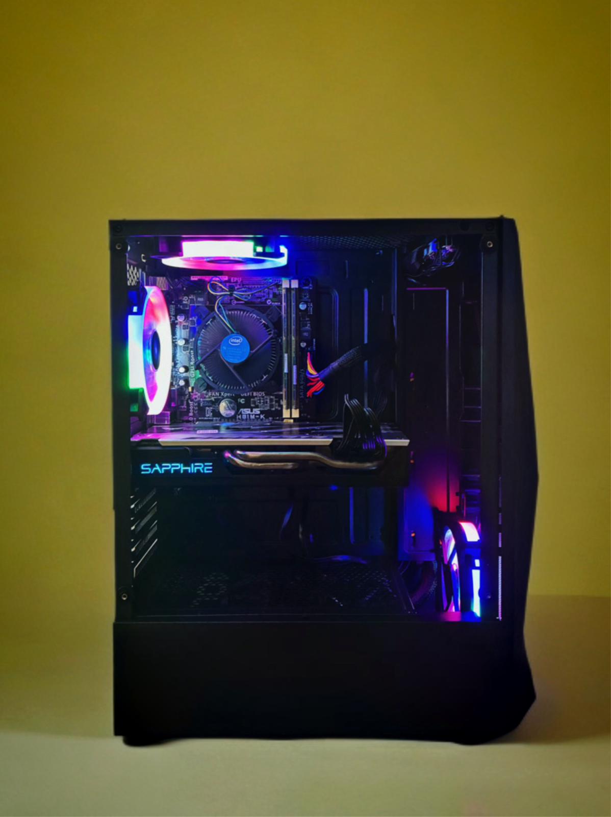 PC Gaming BUENO START V1 Intel Xeon 1240 v3( I7 4770), 16 gb RAM, SSD+HDD 500, Windows 10 PRO, AMD RX 580